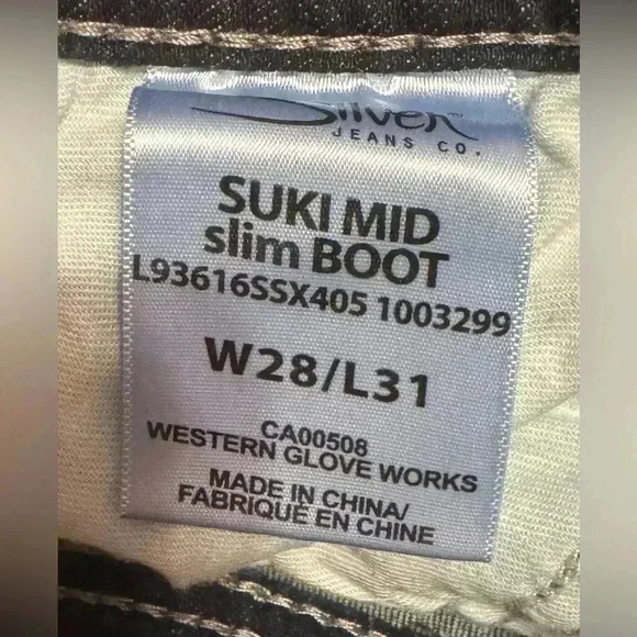 Silvers Suki Mid Rise Slim Bootcut Jeans - Picture 8 of 8